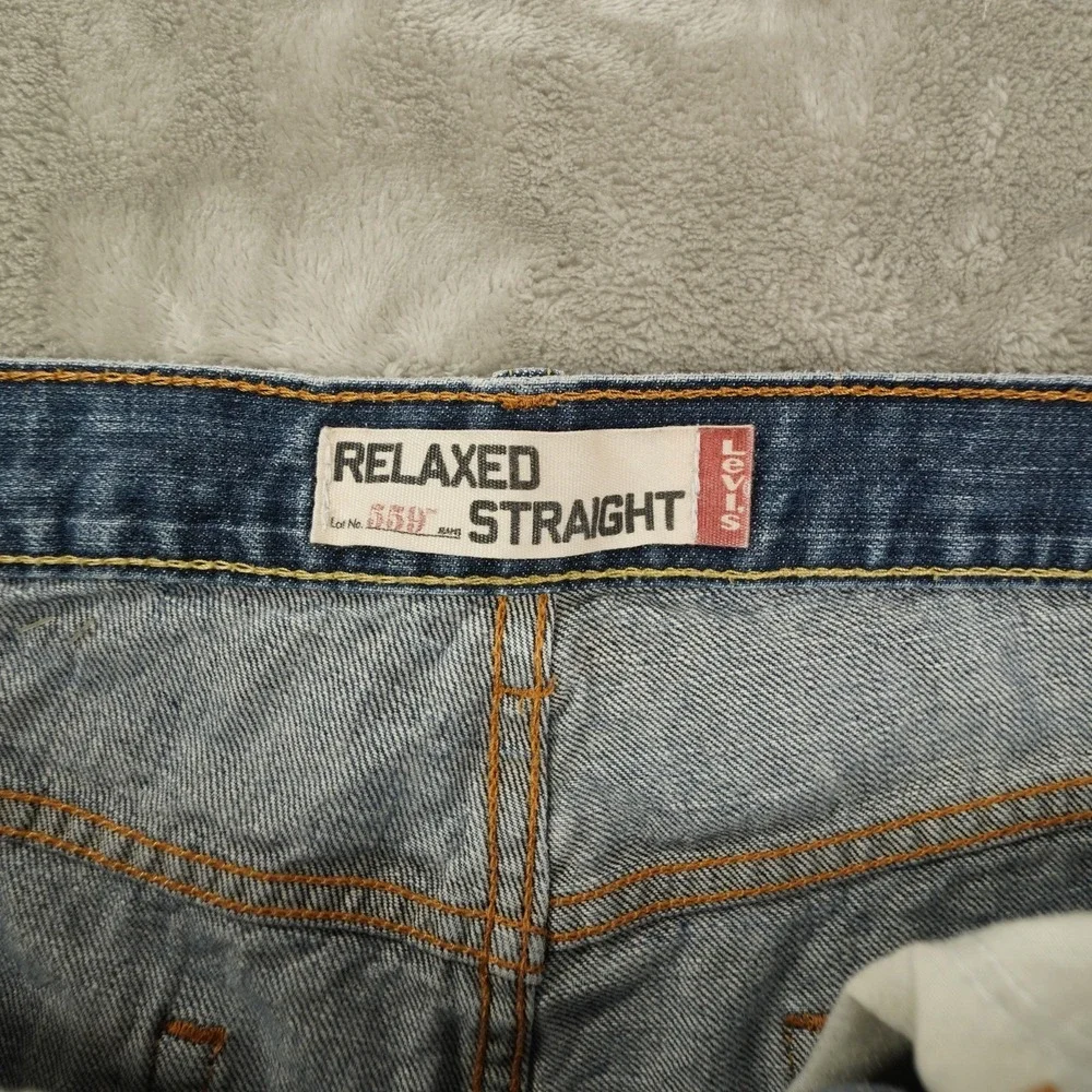 Levis 559 Jeans Mens‎ 38x30 Relaxed Straight Leg Denim Pants Medium Wash Y2K